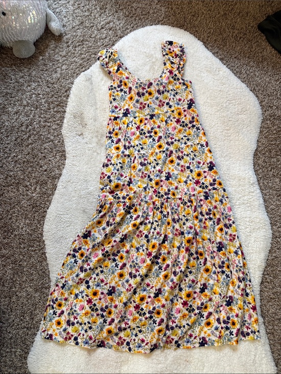Old Navy Dresses & Skirts - Women’s Old Navy Floral Tiered Sundress - Yellow Pink Purple | Size M
